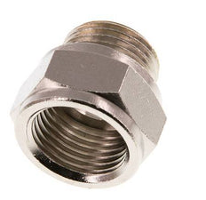 G 1/2'' F/M Extension en laiton nickelé 16 Bar - 16 mm [2 Pièces]