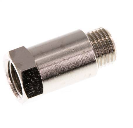 G 1/4'' F/M Nickel plated Brass Extension 16 Bar - 27 mm [2 Pieces]