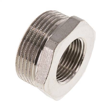 G 3/4'' x G 1 1/4'' F/M Nickel plated Brass Reducing Ring 16 Bar