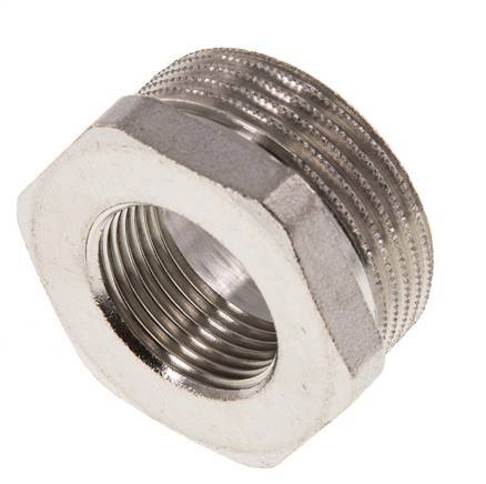 G 3/4'' x G 1 1/4'' F/M Nickel plated Brass Reducing Ring 16 Bar