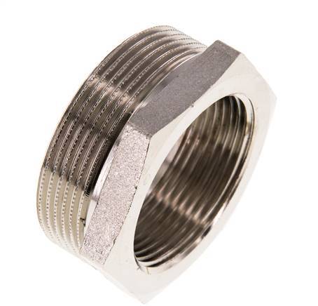 G 1 1/2'' x G 2'' F/M Bague réductrice en laiton nickelé 16 Bar