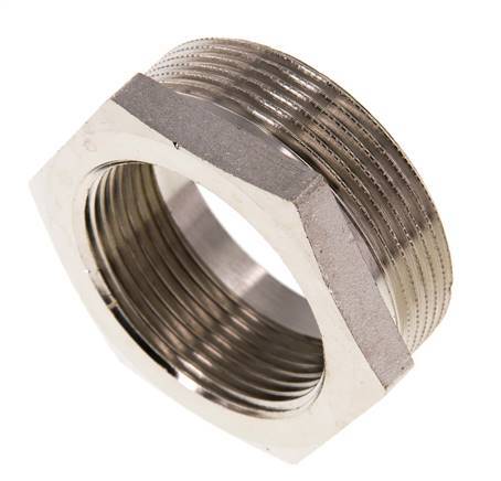 G 1 1/2'' x G 2'' F/M Bague réductrice en laiton nickelé 16 Bar