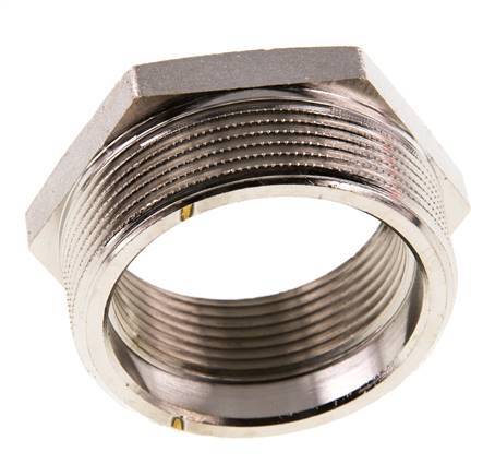 G 1 1/2'' x G 2'' F/M Bague réductrice en laiton nickelé 16 Bar