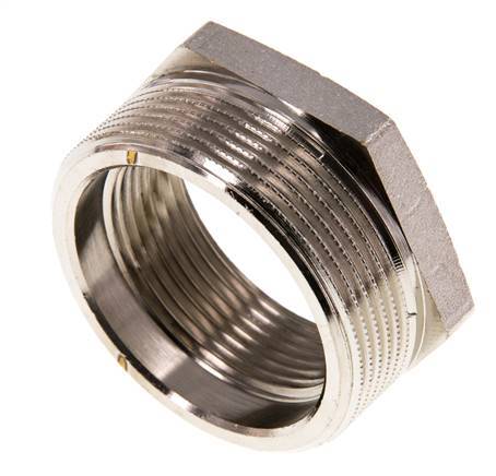 G 1 1/2'' x G 2'' F/M Bague réductrice en laiton nickelé 16 Bar