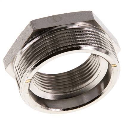 G 1 1/4'' x G 2'' F/M Bague réductrice en laiton nickelé 16 Bar
