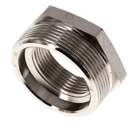 G 1 1/4'' x G 2'' F/M Bague réductrice en laiton nickelé 16 Bar