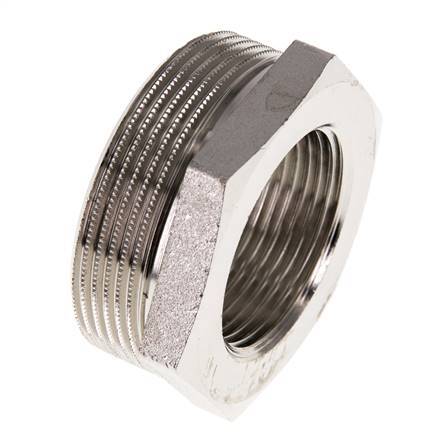 G 1 1/4'' x G 2'' F/M Bague réductrice en laiton nickelé 16 Bar