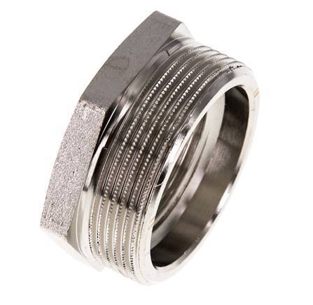G 1 1/4'' x G 2'' F/M Bague réductrice en laiton nickelé 16 Bar