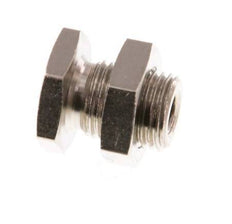 M5 x G 1/8'' F/M Nickel plated Brass Bulkhead Fitting 16 Bar [2 Pieces]
