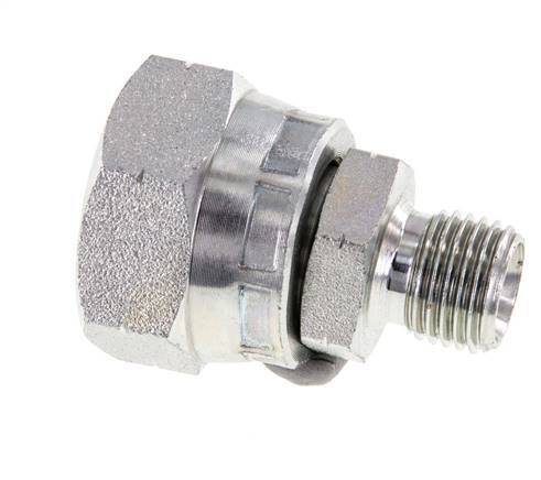 Adaptateur réducteur en acier zingué G 1/2'' x G 1/4'' F/M 300 Bar - Hydraulique
