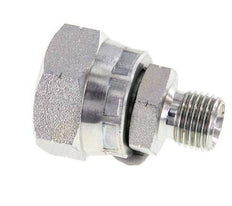 Adaptateur réducteur en acier zingué G 1/2'' x G 1/4'' F/M 300 Bar - Hydraulique