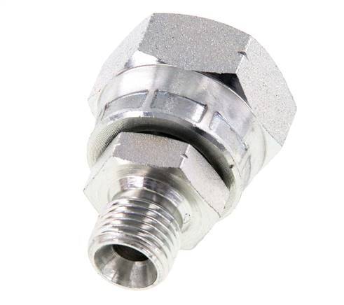 Adaptateur réducteur en acier zingué G 1/2'' x G 1/4'' F/M 300 Bar - Hydraulique