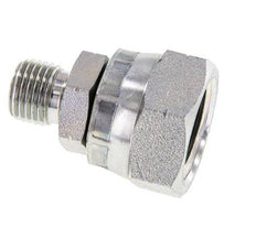 Adaptateur réducteur en acier zingué G 1/2'' x G 1/4'' F/M 300 Bar - Hydraulique