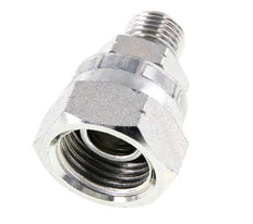 Adaptateur réducteur en acier zingué G 1/2'' x G 1/4'' F/M 300 Bar - Hydraulique