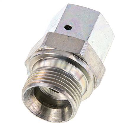 Adaptateur réducteur en acier zingué G 1/2'' x G 3/4'' F/M 300 Bar - Hydraulique