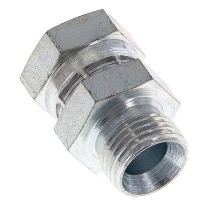 Adaptateur réducteur en acier zingué G 1/2'' F/M 300 Bar - Hydraulique