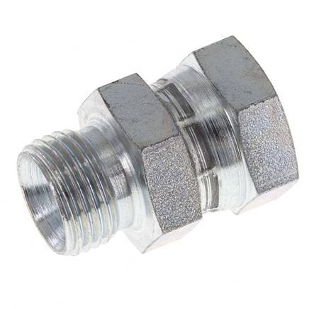 Adaptateur réducteur en acier zingué G 1/2'' F/M 300 Bar - Hydraulique