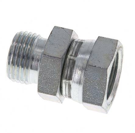 Adaptateur réducteur en acier zingué G 1/2'' F/M 300 Bar - Hydraulique