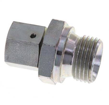 Adaptateur réducteur en acier zingué G 1/4'' x G 1/2'' F/M 350 Bar - Hydraulique