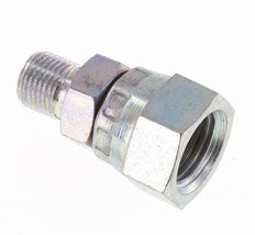 Adaptateur réducteur en acier zingué G 1/4'' x G 1/8'' F/M 400 Bar - Hydraulique