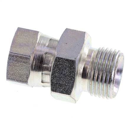 G 1/4'' x G 3/8'' F/M Zinc plated Steel Reducing Adapter 325 Bar - Hydraulic