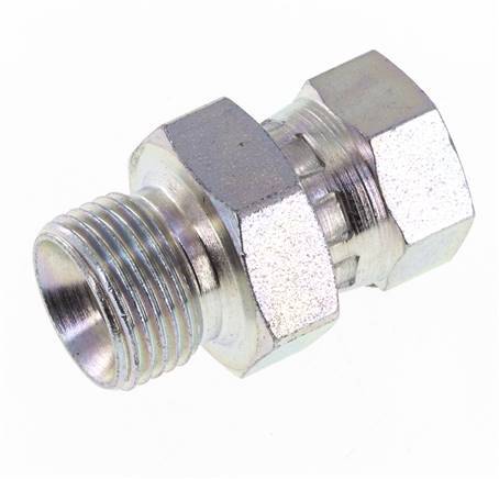 G 1/4'' x G 3/8'' F/M Zinc plated Steel Reducing Adapter 325 Bar - Hydraulic