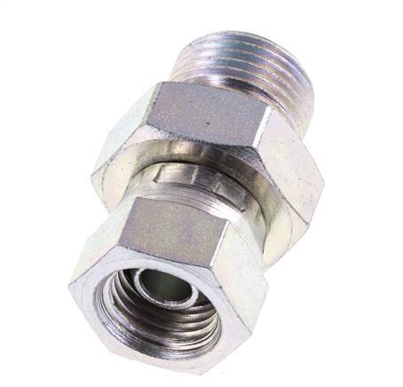 G 1/4'' x G 3/8'' F/M Zinc plated Steel Reducing Adapter 325 Bar - Hydraulic