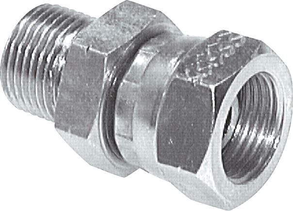 Adaptateur réducteur en acier zingué G 1/4'' F/M 350 Bar - Hydraulique [2 Pièces].