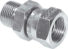 Adaptateur réducteur en acier zingué G 1/4'' F/M 350 Bar - Hydraulique [2 Pièces].