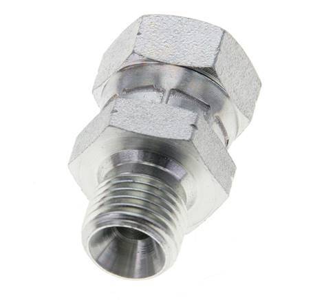 Adaptateur réducteur en acier zingué G 1/4'' F/M 350 Bar - Hydraulique [2 Pièces].