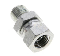 G 1/4'' F/M Zinc plated Steel Reducing Adapter 350 Bar - Hydraulic [2 Pieces]