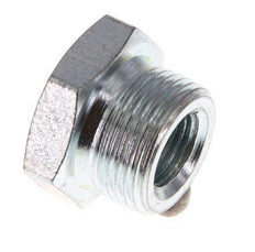G 1/4'' x M22x1.5 F/M Zinc plated Steel Reducing Ring 250 Bar - Hydraulic