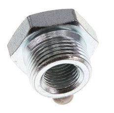 G 1/4'' x M22x1.5 F/M Zinc plated Steel Reducing Ring 250 Bar - Hydraulic