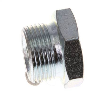 G 1/4'' x M22x1.5 F/M Zinc plated Steel Reducing Ring 250 Bar - Hydraulic