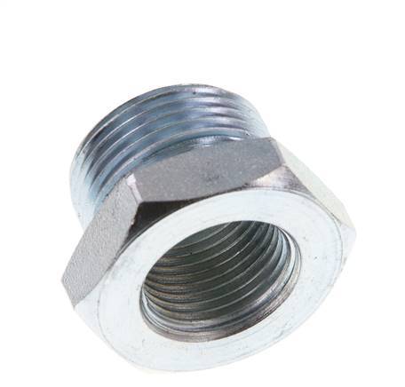 G 3/8'' x M22x1.5 F/M Anneau réducteur en acier zingué 250 Bar - Hydraulique