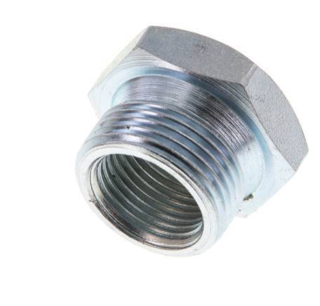 G 3/8'' x M22x1.5 F/M Anneau réducteur en acier zingué 250 Bar - Hydraulique