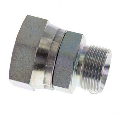 Adaptateur réducteur en acier zingué G 1'' x G 3/4'' F/M 150 Bar - Hydraulique