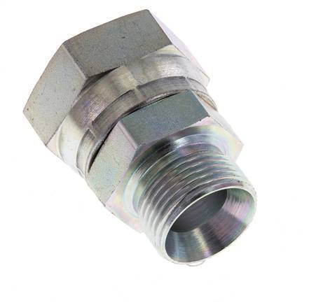 Adaptateur réducteur en acier zingué G 1'' x G 3/4'' F/M 150 Bar - Hydraulique