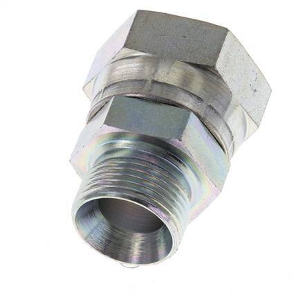 Adaptateur réducteur en acier zingué G 1'' x G 3/4'' F/M 150 Bar - Hydraulique