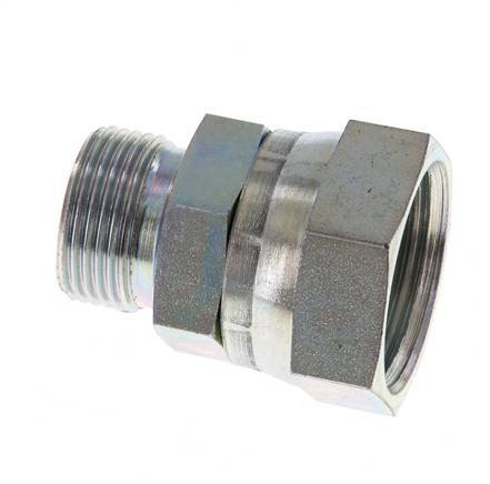 Adaptateur réducteur en acier zingué G 1'' x G 3/4'' F/M 150 Bar - Hydraulique