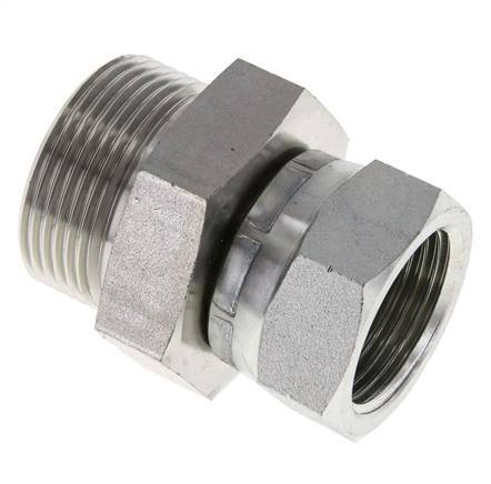 Adaptateur réducteur en acier zingué G 1'' x G 1 1/4'' F/M 150 Bar - Hydraulique