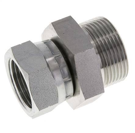 Adaptateur réducteur en acier zingué G 1'' x G 1 1/4'' F/M 150 Bar - Hydraulique