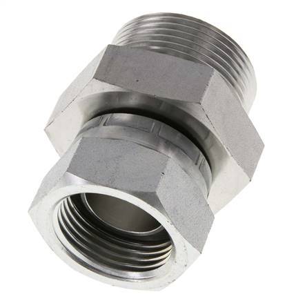 Adaptateur réducteur en acier zingué G 1'' x G 1 1/4'' F/M 150 Bar - Hydraulique