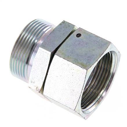Adaptateur réducteur en acier zingué G 1 1/2'' F/M 125 Bar - Hydraulique
