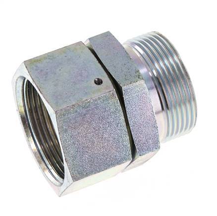 Adaptateur réducteur en acier zingué G 1 1/2'' F/M 125 Bar - Hydraulique