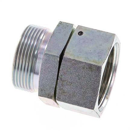 Adaptateur réducteur en acier zingué G 1 1/2'' F/M 125 Bar - Hydraulique