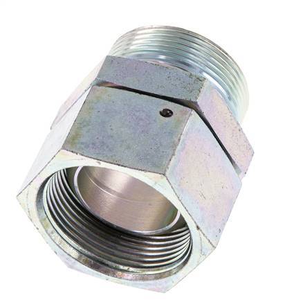 Adaptateur réducteur en acier zingué G 1 1/2'' F/M 125 Bar - Hydraulique