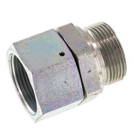 Adaptateur réducteur en acier zingué G 1 1/4'' F/M 150 Bar - Hydraulique