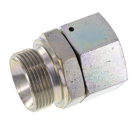 G 1 1/4'' F/M Zinc plated Steel Reducing Adapter 150 Bar - Hydraulic