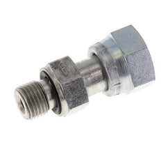 UN 11/16''-16 x G 1/4'' F/M Zinc plated Steel Reducing Adapter ORFS 630 Bar - Hydraulic
